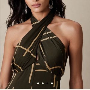 Banana Republic Factory Halter Midi Dress